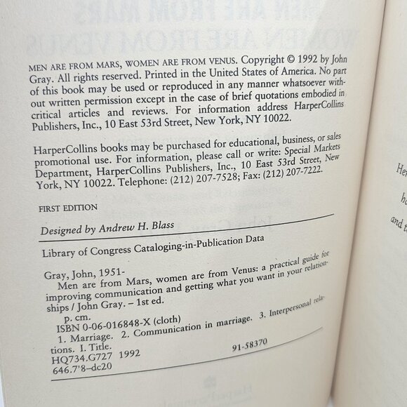 Men Are from Mars Women Are from Venus Book and Audio CD Set John Gray 1992 - Picture 6 of 16